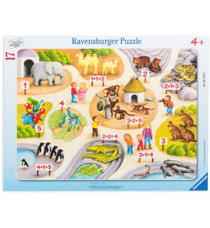 Пъзел Ravensburger от 17 части - Моите първи числа до 5