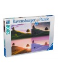 Пъзел Ravensburger от 2000 части - Дървета и планини