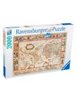 Пъзел Ravensburger от 2000 части - Древна карта на света 