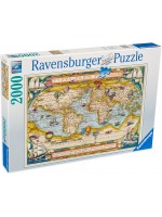 Пъзел Ravensburger от 2000 части - Карта на света
