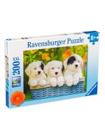 Пъзел Ravensburger от 200 XXL части - Пухкави кученца