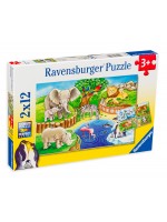 Пъзел Ravensburger от 2 по 12 части - Животни в зоопарка