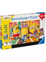 Пъзел Ravensburger от 2 x 24 части - Миньоните в действие Пъзел Ravensburger от 2 x 24 части - Миньоните в действие