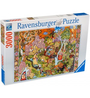 Пъзел Ravensburger от 3000 части - Градината на слънчевите знаци