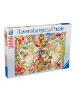 Пъзел Ravensburger от 3000 части - Карта на света на Флората и Фауната