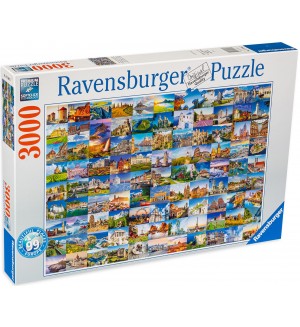 Пъзел Ravensburger от 3000 части - Красиви места в Европа
