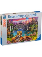 Пъзел Ravensburger от 3000 части - Тигър в рая