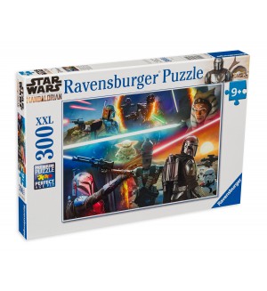 Пъзел Ravensburger от 300 XXL части - Мандалорецът: Кръстосан огън