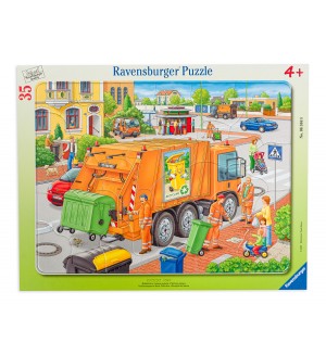 Пъзел Ravensburger от 35 части - Камион за почистване