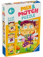 Пъзел Ravensburger от 3 x 24 части - Цветни дрехи