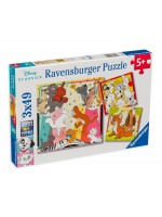 Пъзел Ravensburger от 3 x 49 части - Дисни животни