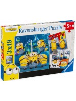 Пъзел Ravensburger от 3 x 49 части - Миньоните Пъзел Ravensburger от 3 x 49 части - Миньоните