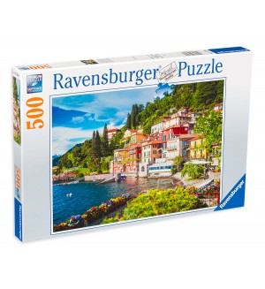Пъзел Ravensburger от 500 части - Езерото Комо, Италия