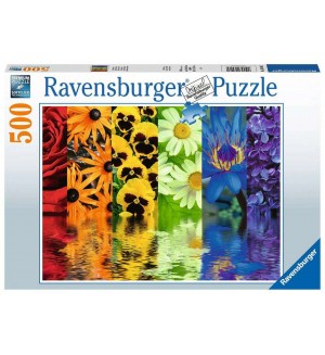 Пъзел Ravensburger от 500 части - Флорални отражения