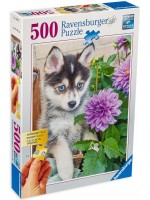 Пъзел Ravensburger от 500 части - Хъски