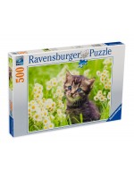 Пъзел Ravensburger от 500 части - Коте на поляната