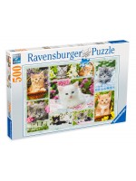Пъзел Ravensburger 500 части - Котета в кошници
