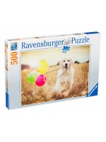 Пъзел Ravensburger от 500 части - Куче с балон