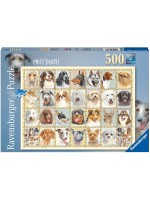Пъзел Ravensburger от 500 части - Кучешки снимки
