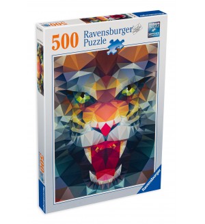 Пъзел Ravensburger от 500 части - Многоъгълен лъв