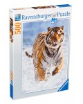 Пъзел Ravensburger от 500 части - Тигър в снега