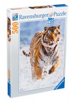 Пъзел Ravensburger от 500 части - Тигър в снега