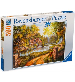 Пъзел Ravensburger от 500 части - Вила на реката