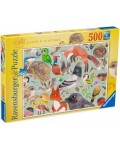 Пъзел Ravensburger от 500 части - Животни в градината