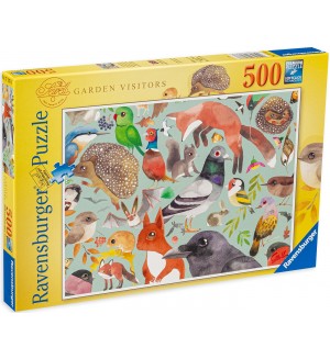 Пъзел Ravensburger от 500 части - Животни в градината