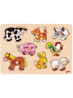 Пъзел с дръжки Goki  - Домашни животни