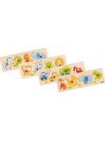 Пъзел с дръжки Goki - Превозни средства