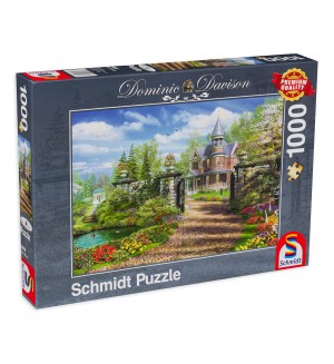 Пъзел Schmidt от 1000 части - Идилично имение, Доминик Дейвисън