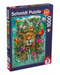 Пъзел Schmidt от 1000 части - Кралят на джунглата