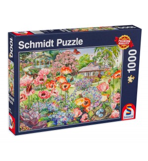 Пъзел Schmidt от 1000 части - Цветна градина