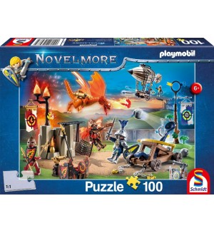 Пъзел Schmidt от 100 части - Playmobil Арена за турнири
