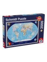 Пъзел Schmidt от 2000 части - Карта на света