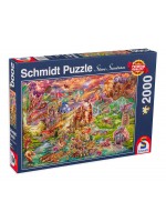 Пъзел Schmidt от 2000 части - Съкровището на дракона
