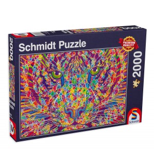 Пъзел Schmidt от 2000 части - Тигър - див по природа