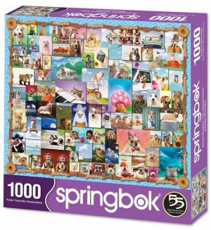Пъзел Springbok от 1000 части - Колаж с животни