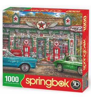 Пъзел Springbok от 1000 части - Сервиз за коли