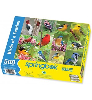 Пъзел Springbok от 500 части - Птички в гората