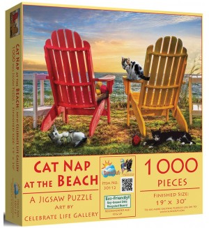 Пъзел SunsOut от 1000 части - Котешка ваканция