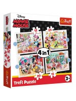 Пъзел Trefl 4 в 1 - Мини Маус