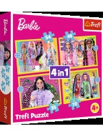 Пъзел Trefl 4 в 1 - Щастливият свят на Барби