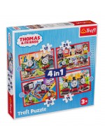 Пъзел Trefl 4 в 1 - Томас и неговата компания Пъзел Trefl 4 в 1 - Томас и неговата компания