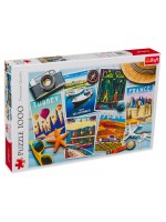 Пъзел Trefl от 1000 части - Картички от дестинации Пъзел Trefl от 1000 части - Картички от дестинации