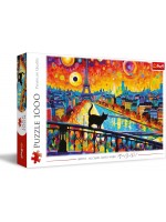 Пъзел Trefl от 1000 части - Котка в Париж