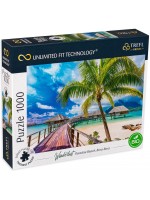 Пъзел Trefl от 1000 части - Красив плаж, Бора Бора