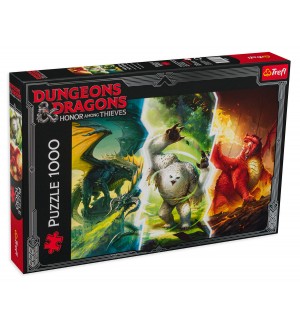 Пъзел Trefl от 1000 части - Легендарни чудовища от Dungeons & Dragons