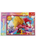 Пъзел Trefl от 100 части - Сияйни тролчета